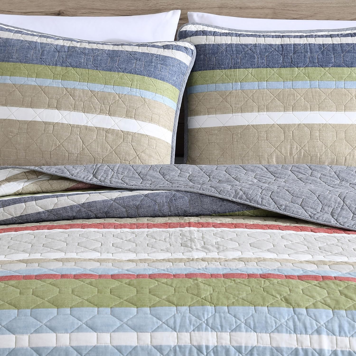 Eddie Bauer Quilt Set - Salmon Ladder Multi King