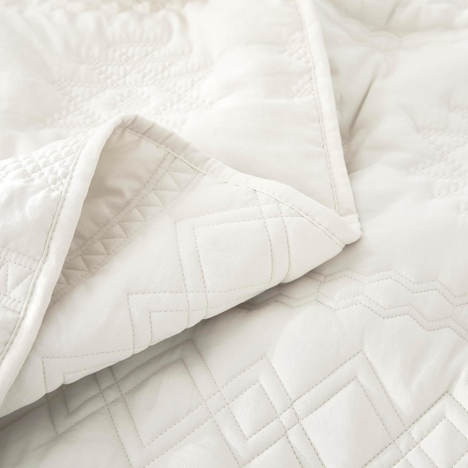 WDCOZY Boho Ivory Twin Bedding Set with 1 Pillow Sham 1