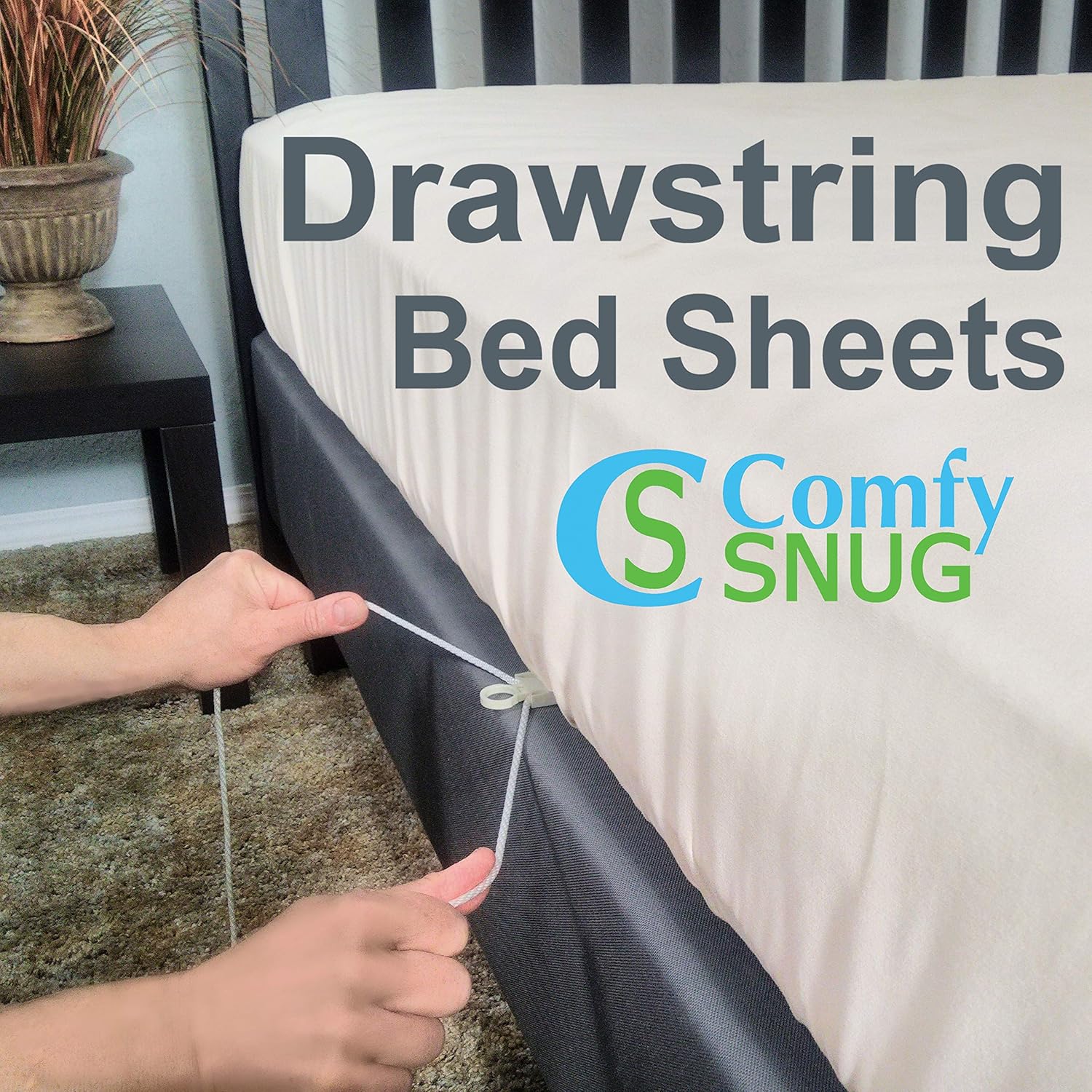 Comfy-Snug Twin XL Cream Microfiber Bed Sheet Set