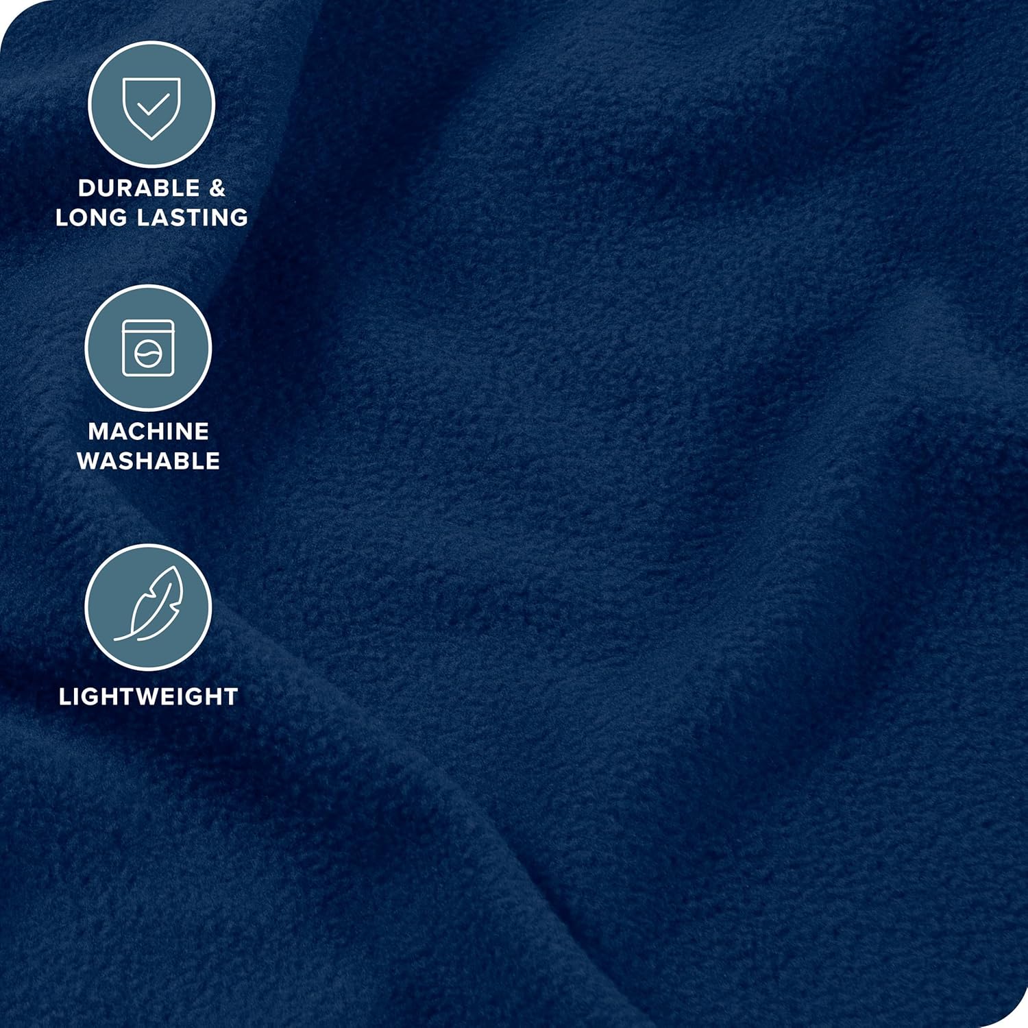 Bare Home Super Soft Fleece Sheet Set Twin XL Dark Blue