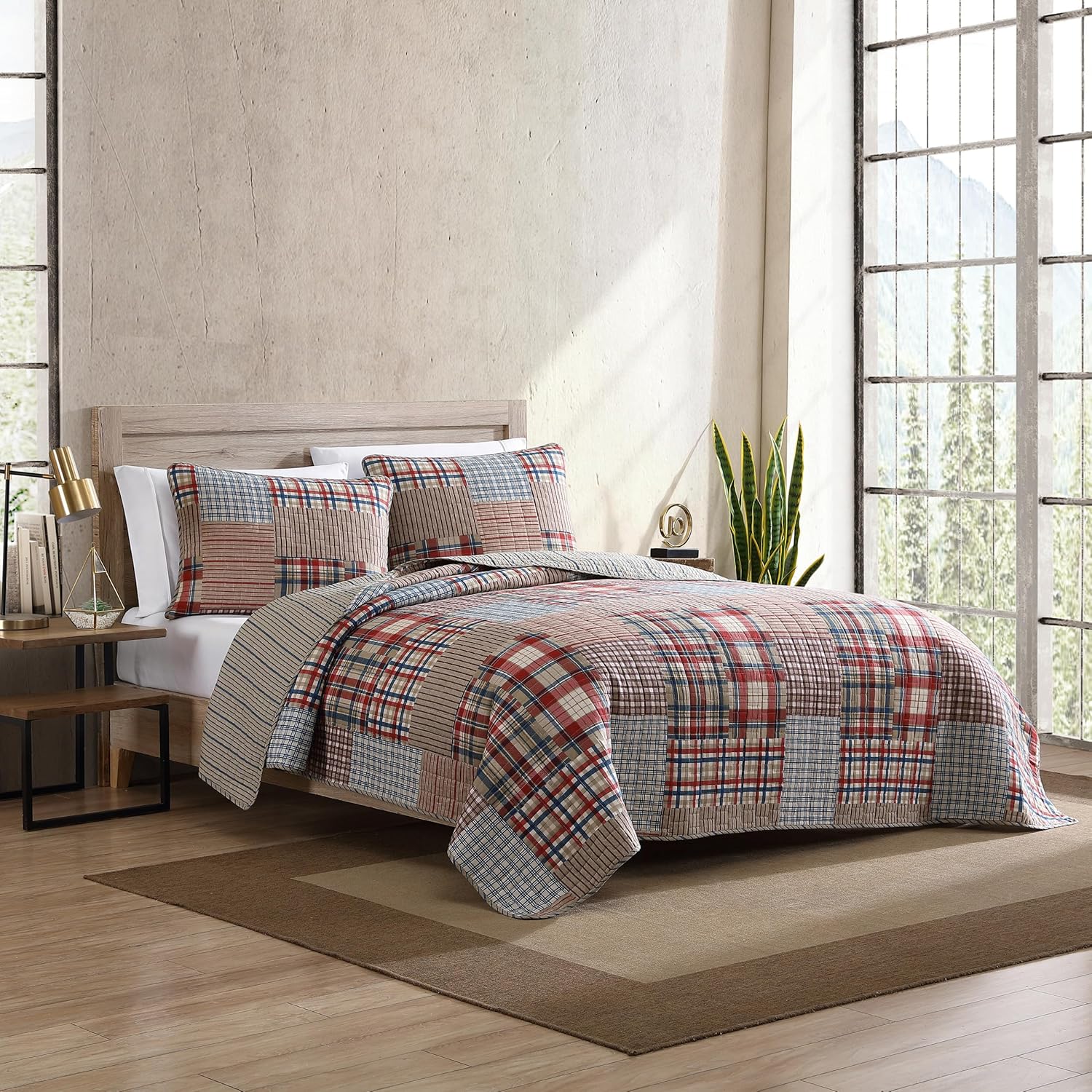 Eddie Bauer King Quilt Set - Hawthorne Brown