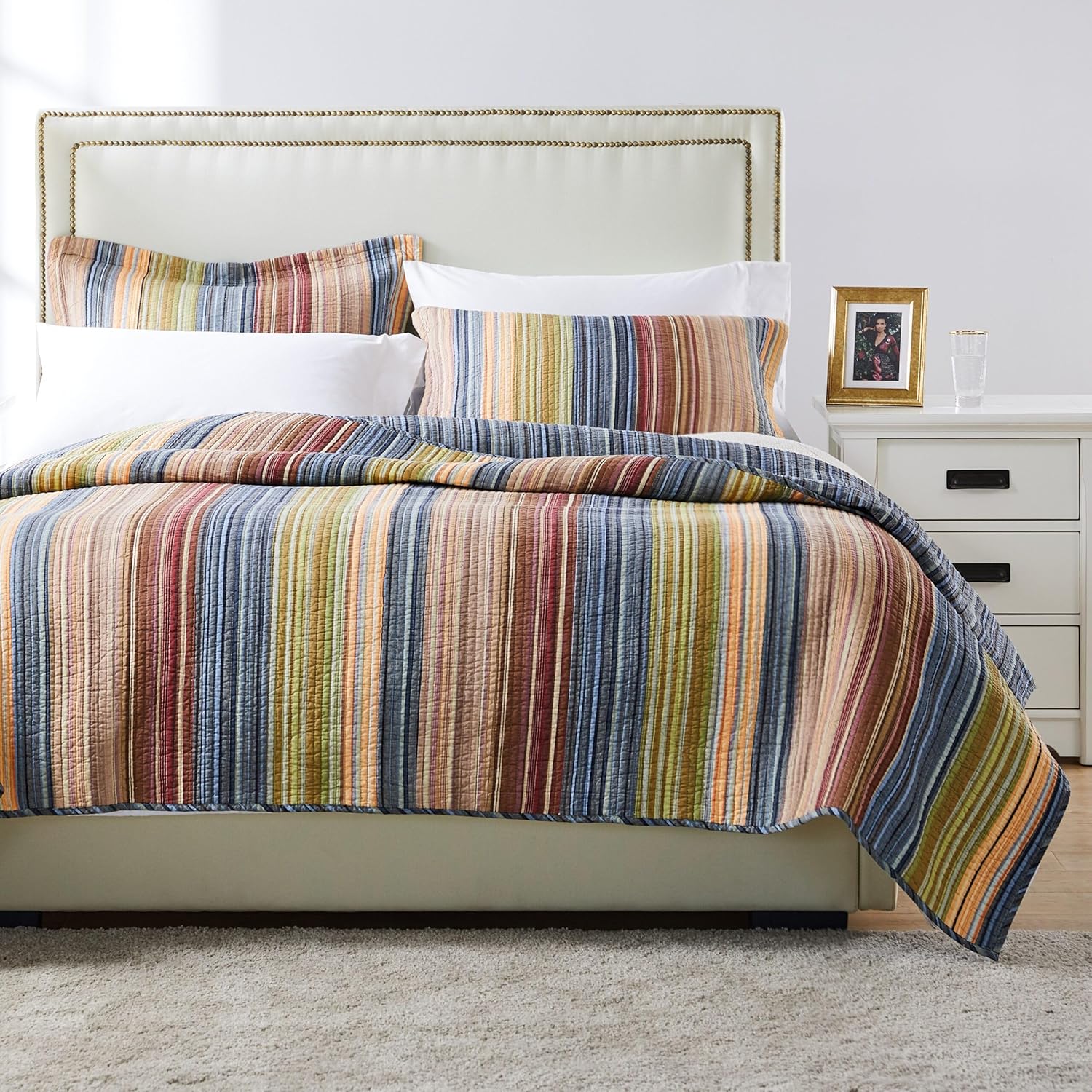 Greenland Home 100 Cotton Reversible Quilt Set Katy