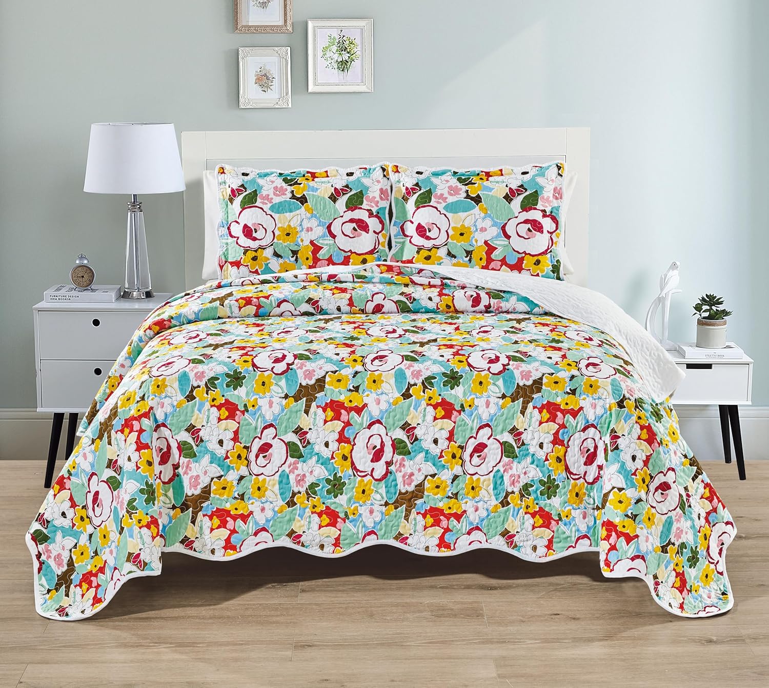 Grand Linen 3-Piece King Size Quilt Set 1