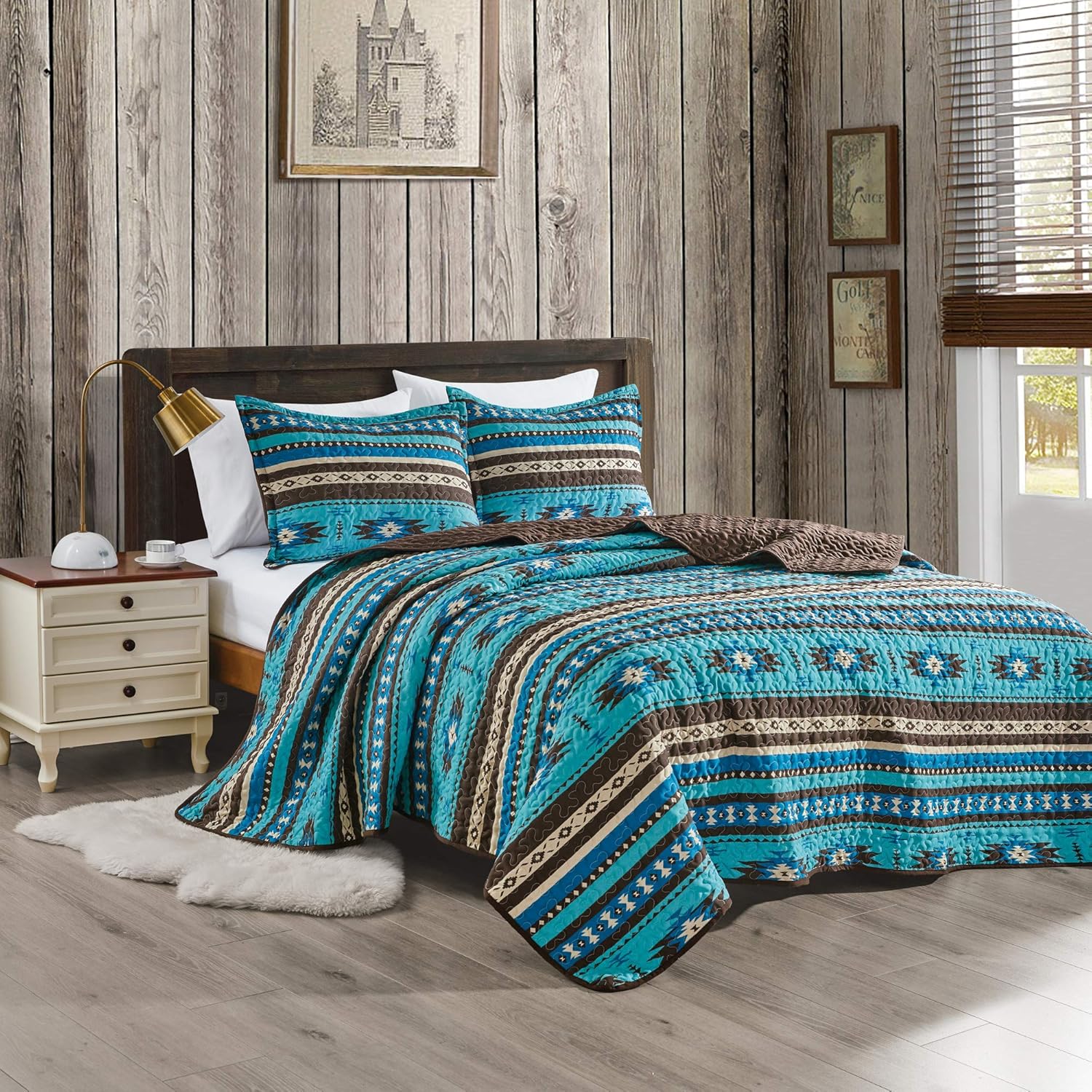 Grand Linen 3-Piece Quilt Set California King Size