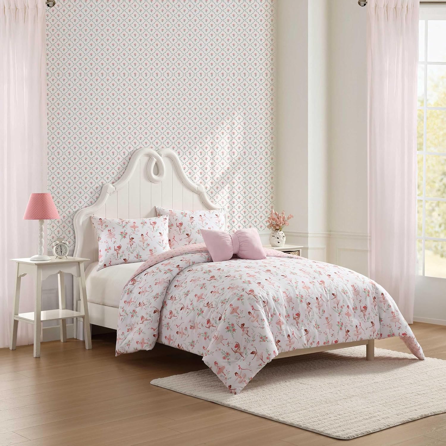 Laura Ashley Kids Comforter Set - Ballerina Divas Pink Twin