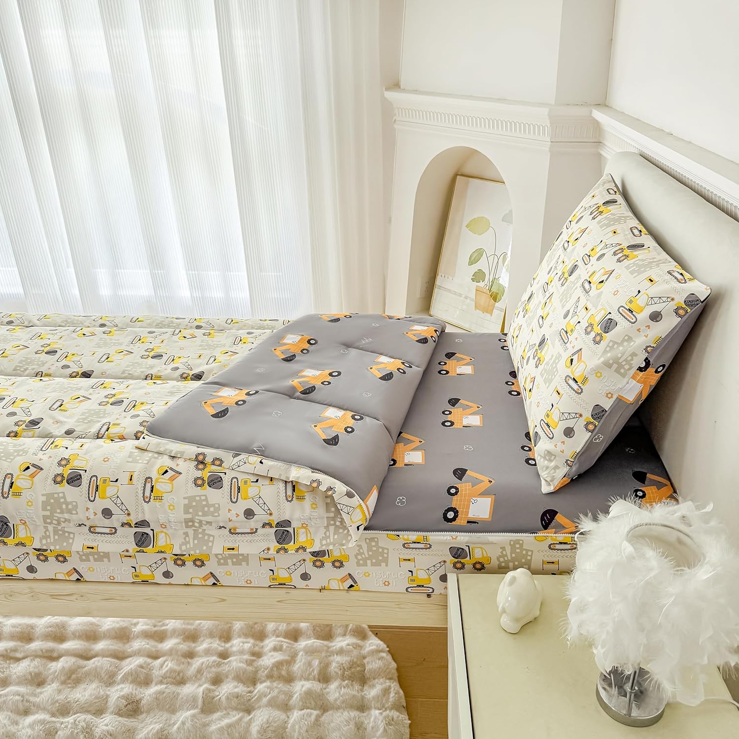 Dearller Twin Zipped Comforter Set for Boys