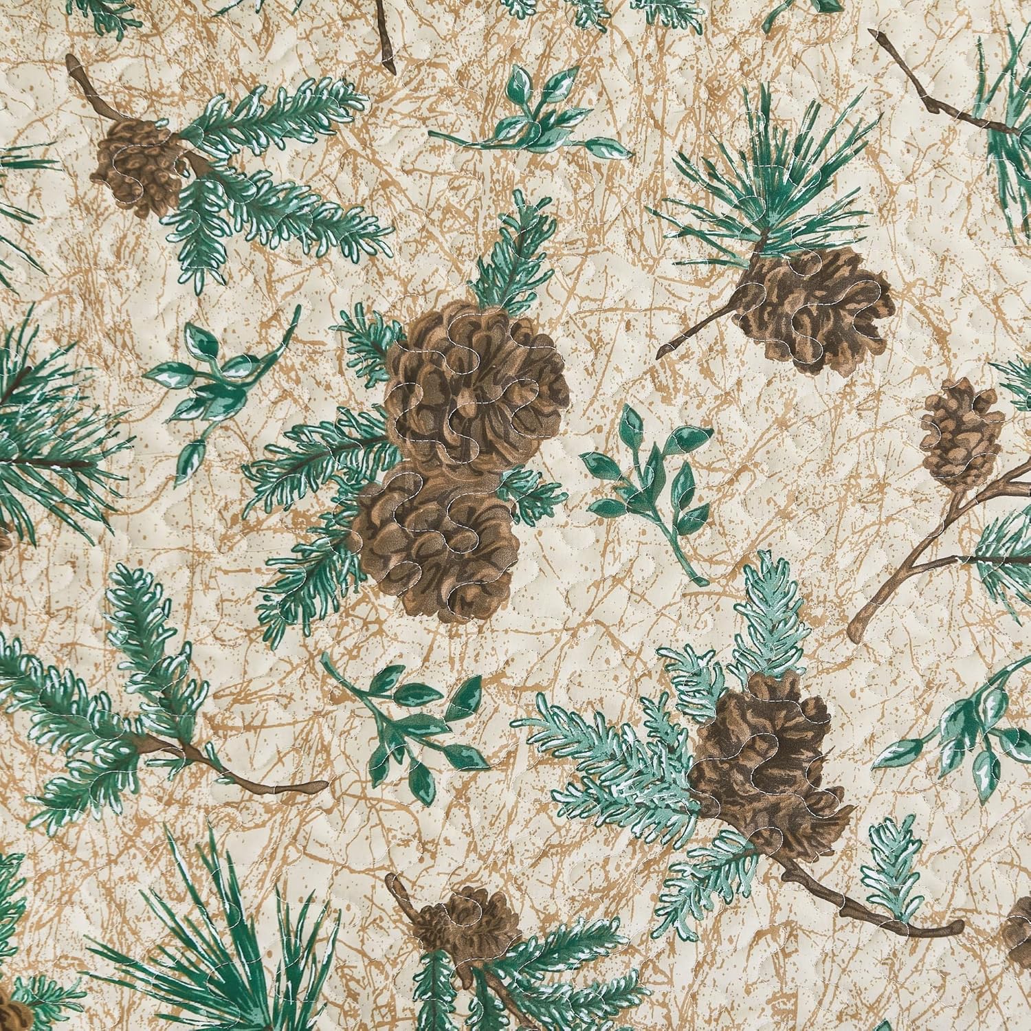 CF Home Rustic Pinecone Quilt Set 3 Piece