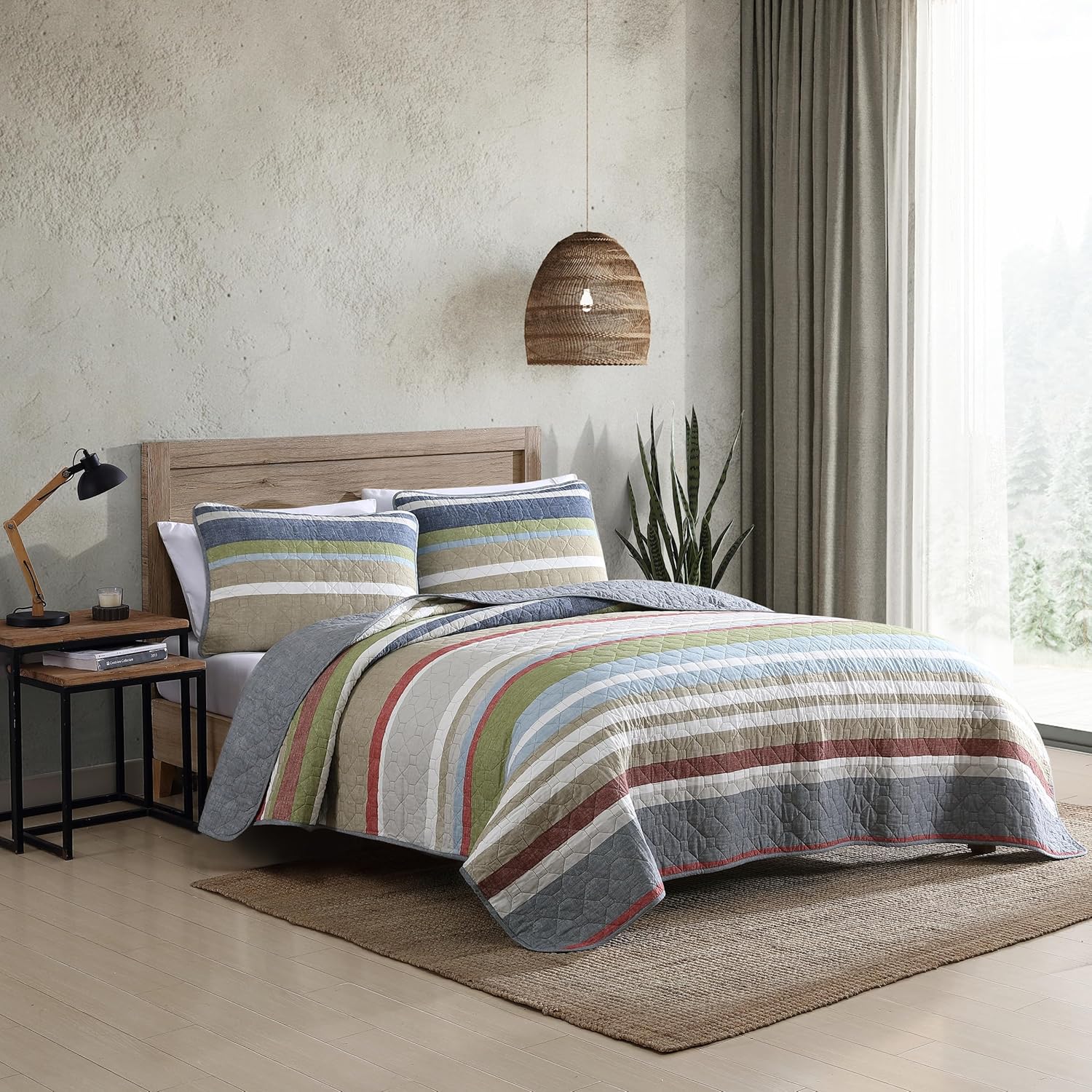 Eddie Bauer Quilt Set - Salmon Ladder Multi King