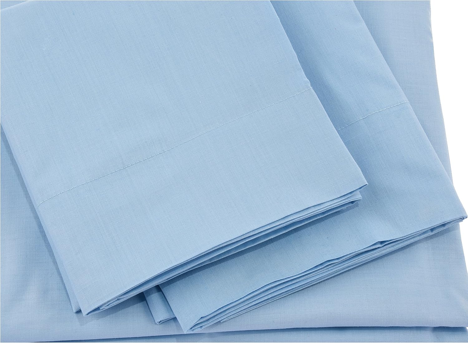 Pacific Linens Luxurious Sky Blue 4-Piece Bed Sheet Set