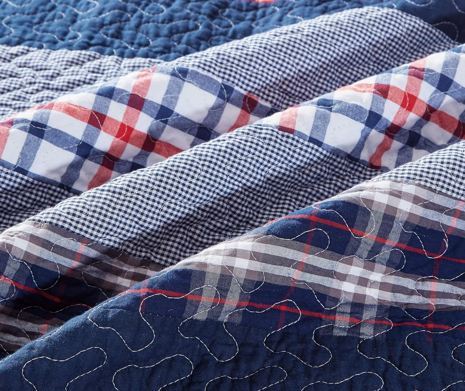 Chezmoi Collection Reversible Quilt Set Twin 3-Piece