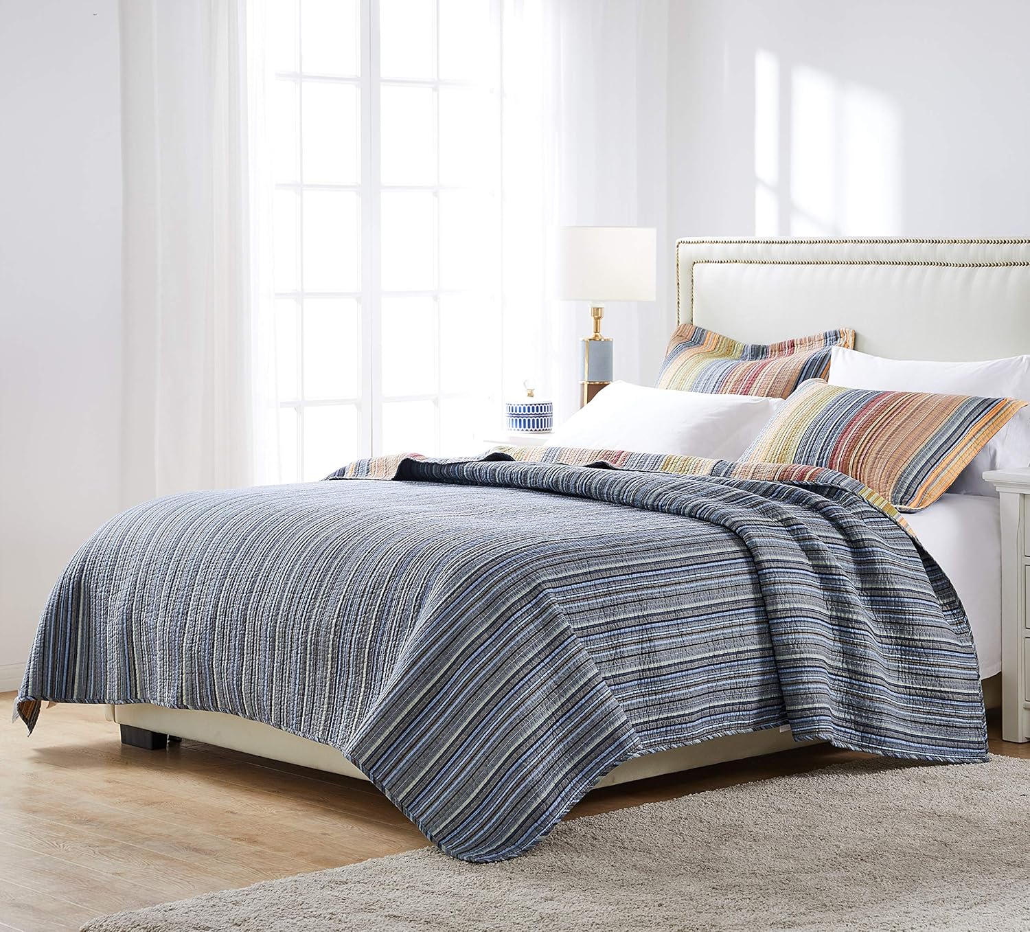 Greenland Home 100 Cotton Reversible Quilt Set Katy