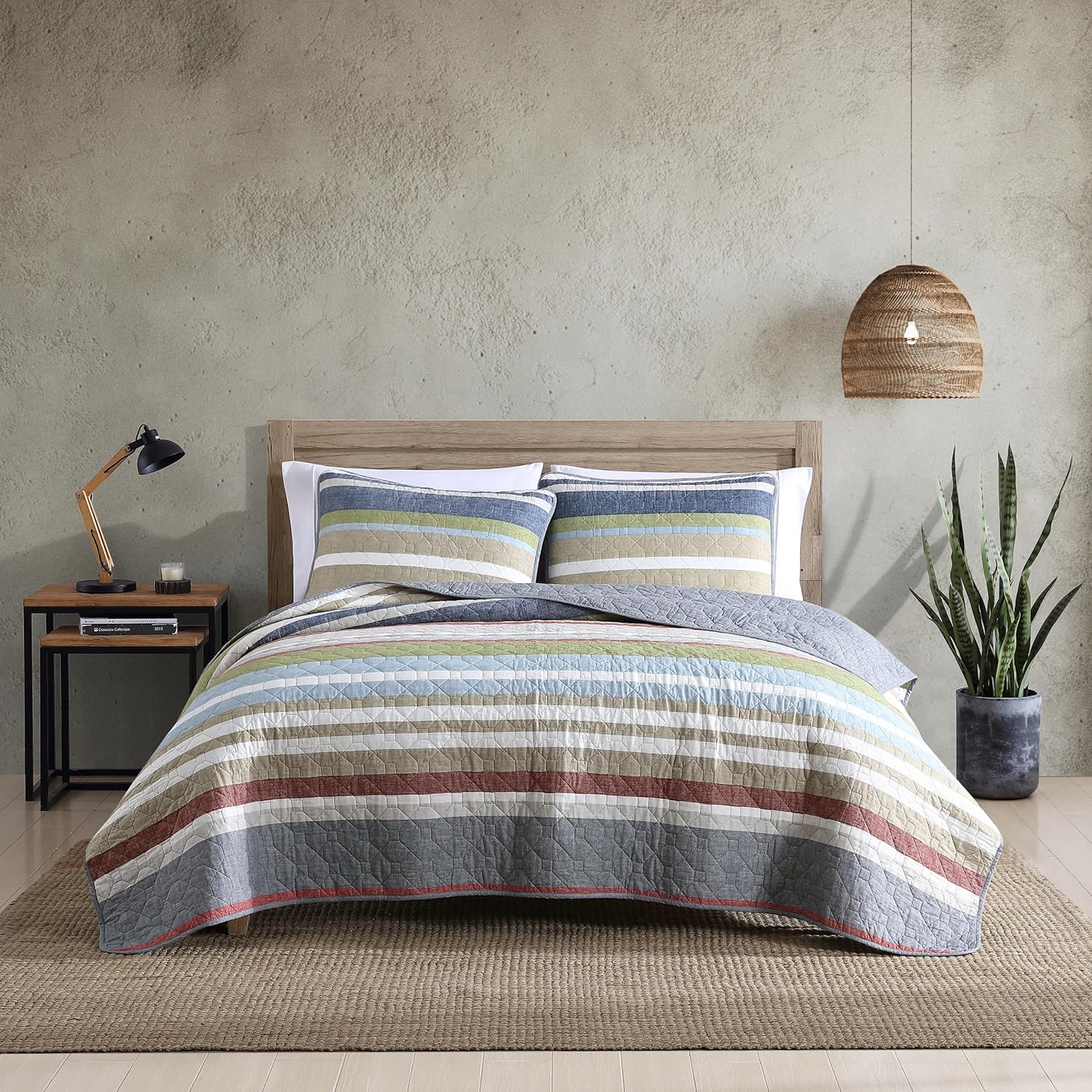 Eddie Bauer Quilt Set - Salmon Ladder Multi King