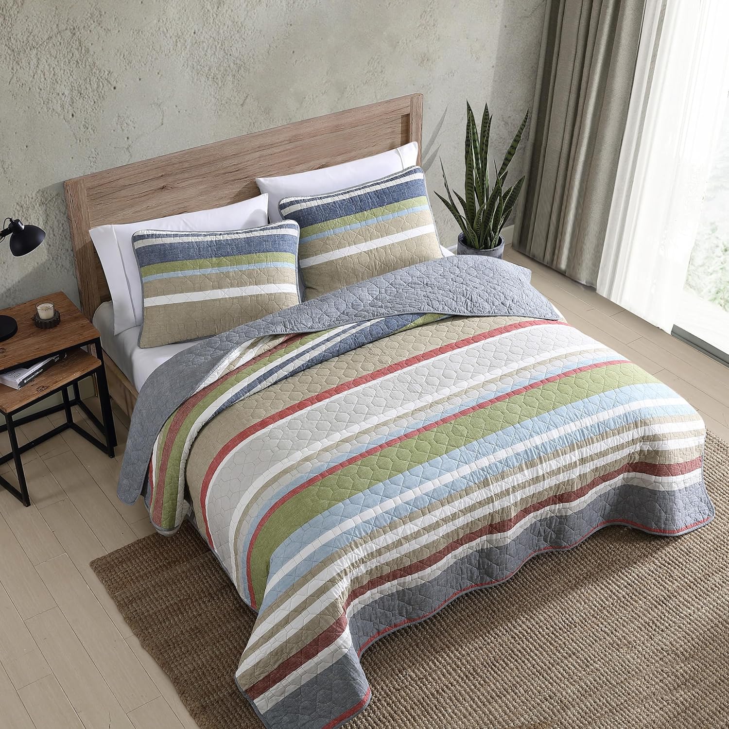Eddie Bauer Quilt Set - Salmon Ladder Multi King