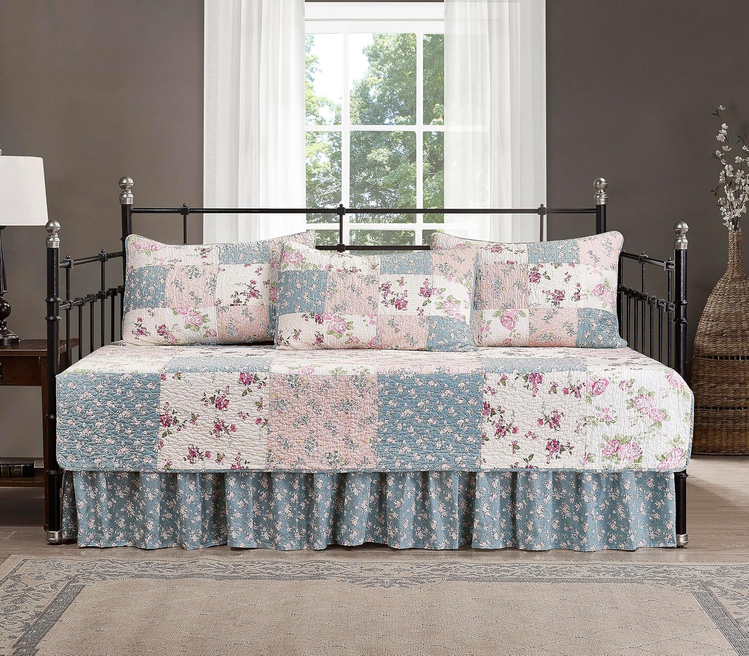 Chezmoi Abbi 5-Piece Daybed Bedding Set